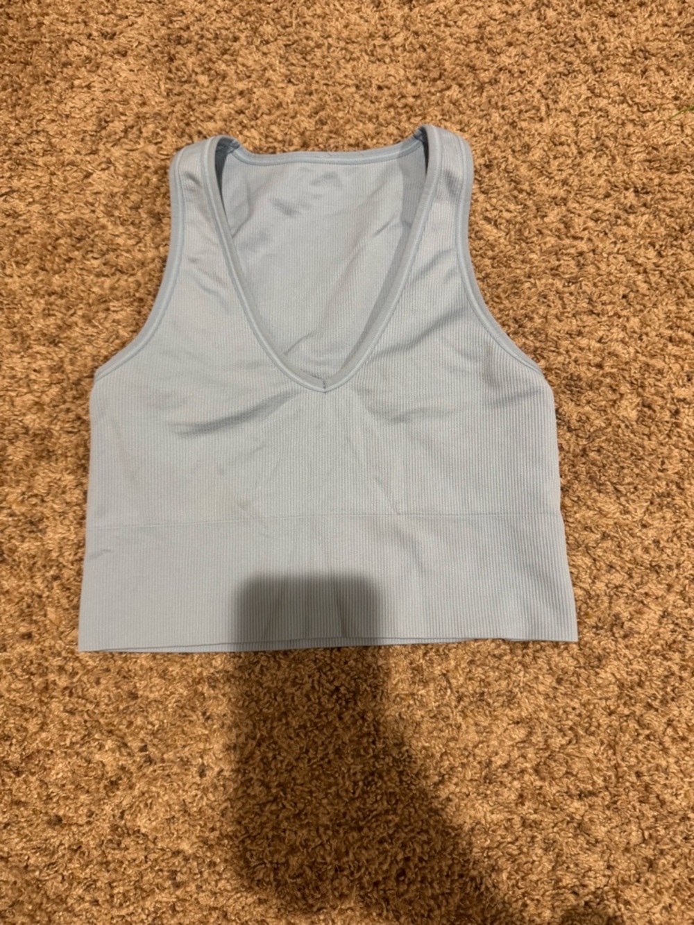 Light blue Zella tank/bra ribbed (fits like m/s)